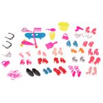 Jucarii, Copii si Bebe - Jucarii si jocuri - Papusi si accesorii - Papusi - Set 85 haine si accesorii pentru papusi, 3 ani +, Multicolor - Infinity.ro