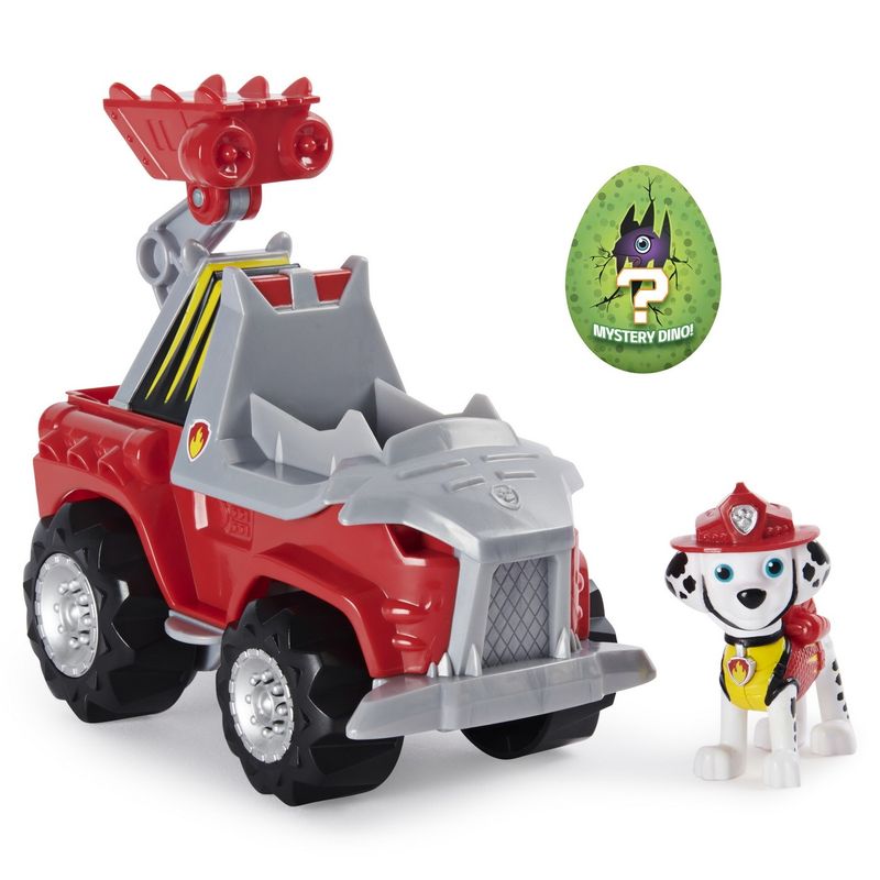 Jucarii, Copii si Bebe - Jucarii si jocuri - Figurine - Patrula catelusilor set vehicul cu catelus marshall si figurina dino surpriza - Infinity.ro