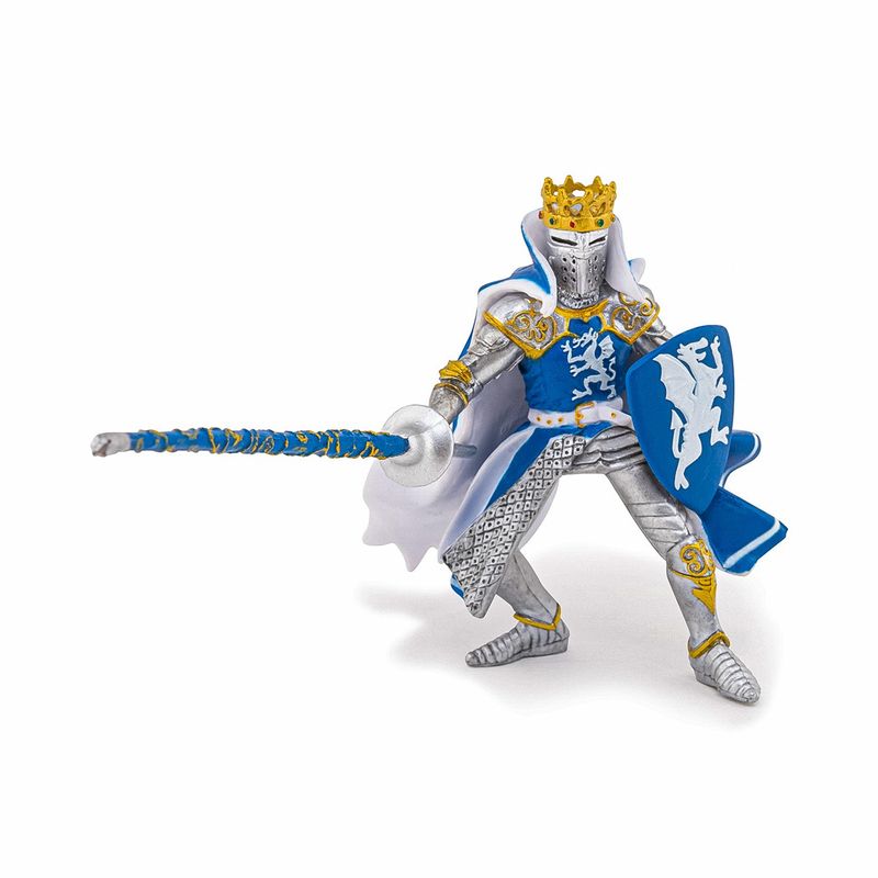 Jucarii, Copii si Bebe - Jucarii si jocuri - Figurine - PAPO FIGURINA REGE CU BLAZON DRAGON albastru - Infinity.ro