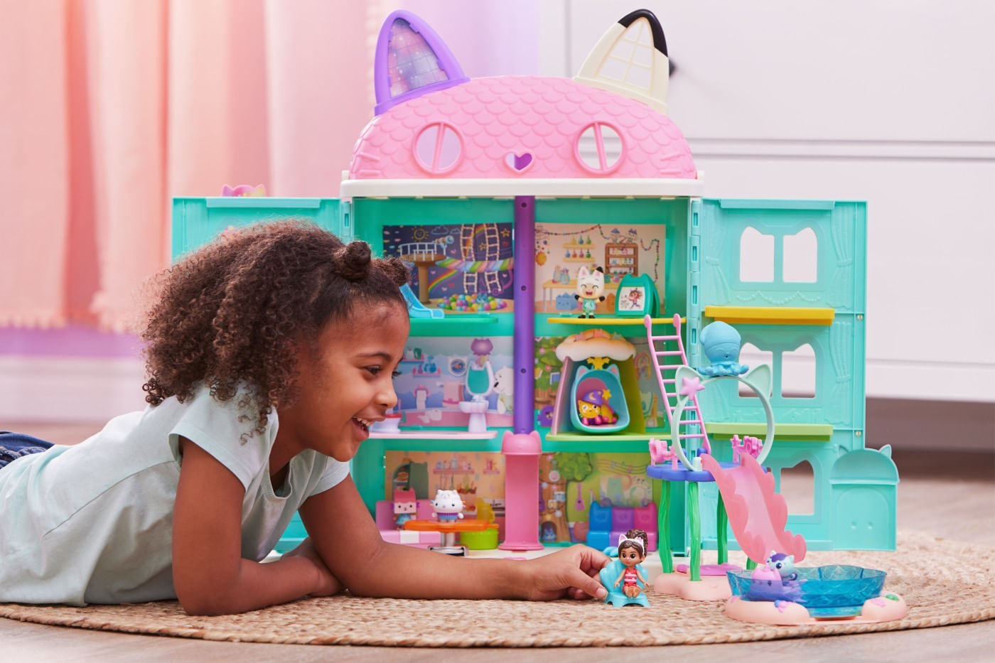 Gabbys dollhouse casa purrfect a lui gabby - Marketplace online Infinity.ro