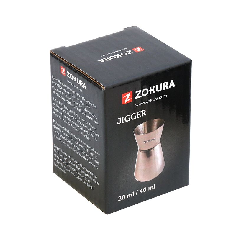 Casa si Gradina - Bucatarie si vesela - Accesorii bar - Shakere - Masura dubla pentru bauturi (jigger), inox, 20/40ml - Zokura - Infinity.ro