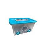 Casa si Gradina - Mobilier - Mobilier copii - Mobilier camera copiilor - Cutie pentru depozitare jucarii cu capac si roti, 60 litri, F379 - Infinity.ro