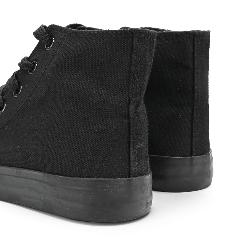 Fashion, accesorii si bijuterii - Barbati - Incaltaminte barbati - Sneakers si tenisi barbati - Tenisi barbati, inalti, material Textil, PS120, Negru 42 EU - Infinity.ro