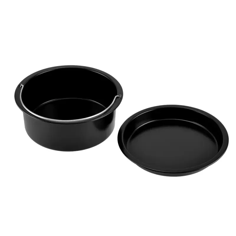 Casa si Gradina - Bucatarie si vesela - Vase pentru gatit - Oale si cratite - Set de insertii pentru friteuza cu aer cald, din otel antiaderent, 2 piese - Infinity.ro