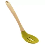 Casa si Gradina - Bucatarie si vesela - Ustensile bucatarie - Polonice, linguri si clesti de bucatarie - Lingura pentru servire cu sita si maner din lemn - Infinity.ro