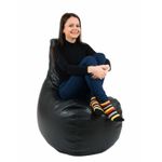 Casa si Gradina - Mobilier - Scaune si fotolii - Fotolii - Fotoliu tip Fotoliu Sunlounger EVO, material piele ecologica, Negru - Infinity.ro