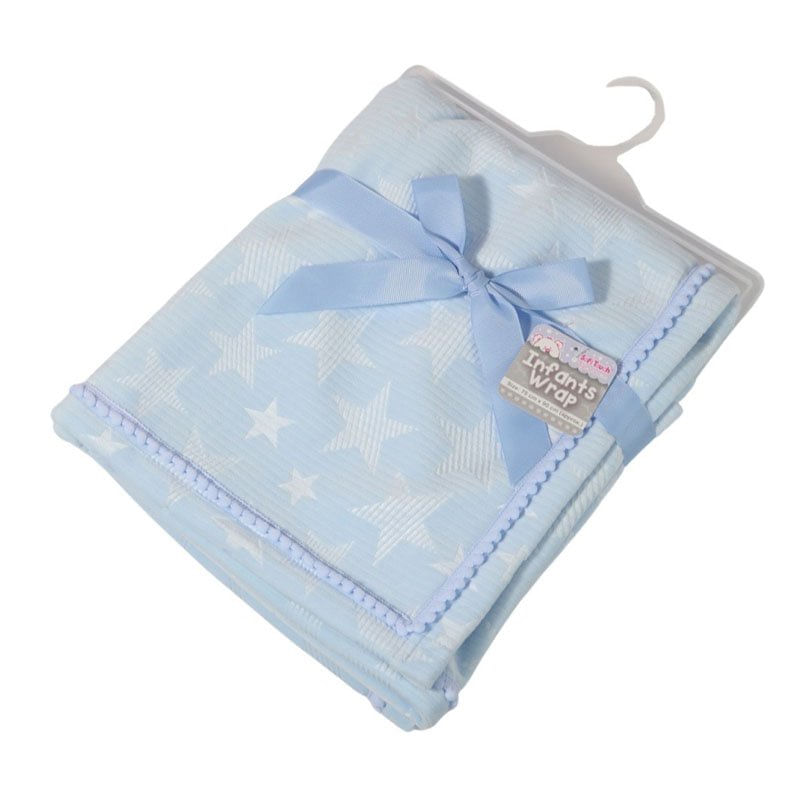 Casa si Gradina - Textile si covoare - Pături și cuverturi - Paturici copii - Paturica pentru bebelusi 90 x75 cm Soft Touch - bleu - Infinity.ro