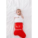 Casa si Gradina - Decoratiuni - Decoratiuni de sezon - Cizmulita pentru cadouri My First Christmas Pearhead - Infinity.ro