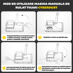 Market - Tutun si tigari - Articole si accesorii tutun - Masina Manuala de Rulat Tigari CYBERDUST, Injector de Tutun de Precizie, Maneta Finisata pentru Confort - Infinity.ro