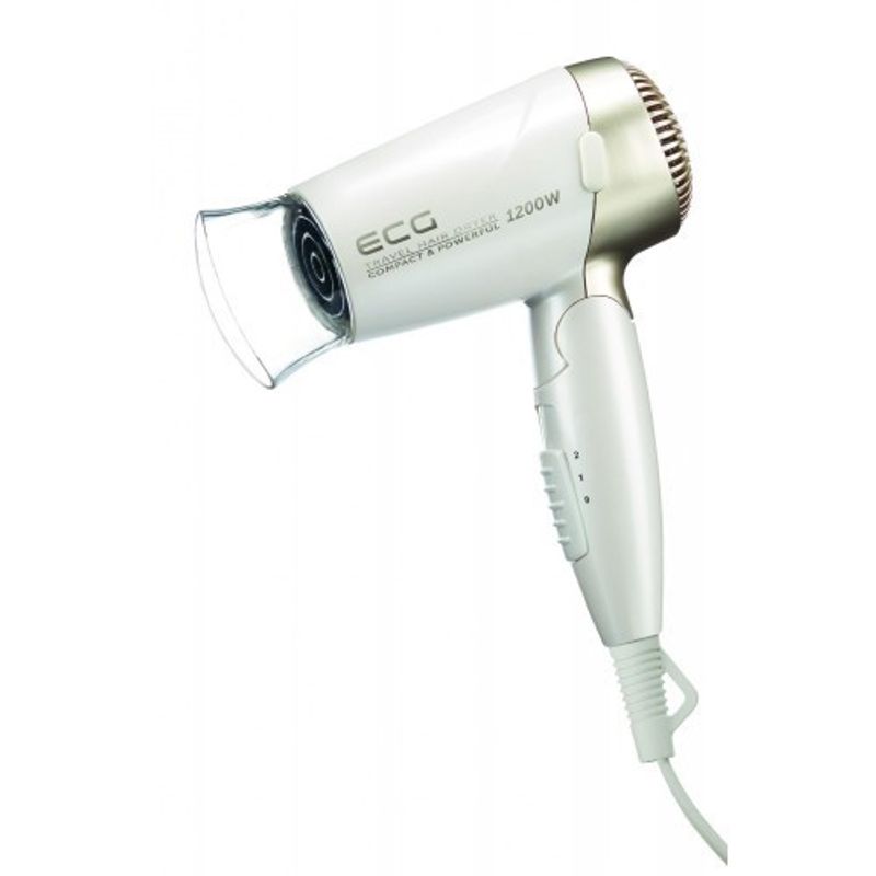Ingrijire personala si Cosmetice - Aparate & accesorii ingrijire personala - Hair styling - Uscatoare de par - Uscator de par pentru voiaj ECG VV 1200 travel S, 1200 W, elegant - Infinity.ro