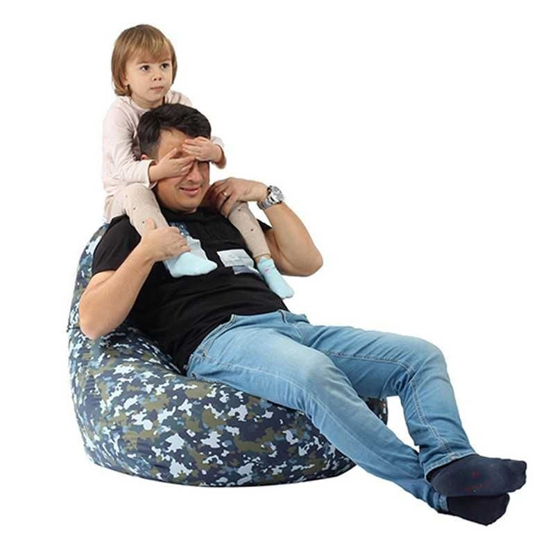 Casa si Gradina - Mobilier - Scaune si fotolii - Fotolii - Fotoliu Nirvana Hobbit, material impermeabil, Camuflaj Fortele Aeriene - Infinity.ro