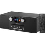 TV, Audio-Video si Foto - Portabile audio - Radio - Internet radio ECG B.BOLD 7200 Intero Black, FM + DAB, stereo 2 × 10 W, CD audio si MP3, Bluetooth, USB, carcasa lemn - Infinity.ro