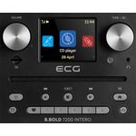TV, Audio-Video si Foto - Portabile audio - Radio - Internet radio ECG B.BOLD 7200 Intero Black, FM + DAB, stereo 2 × 10 W, CD audio si MP3, Bluetooth, USB, carcasa lemn - Infinity.ro