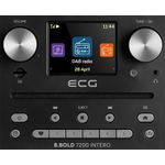 TV, Audio-Video si Foto - Portabile audio - Radio - Internet radio ECG B.BOLD 7200 Intero Black, FM + DAB, stereo 2 × 10 W, CD audio si MP3, Bluetooth, USB, carcasa lemn - Infinity.ro