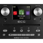 TV, Audio-Video si Foto - Portabile audio - Radio - Internet radio ECG B.BOLD 7200 Intero Black, FM + DAB, stereo 2 × 10 W, CD audio si MP3, Bluetooth, USB, carcasa lemn - Infinity.ro