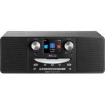 TV, Audio-Video si Foto - Portabile audio - Radio - Internet radio ECG B.BOLD 7200 Intero Black, FM + DAB, stereo 2 × 10 W, CD audio si MP3, Bluetooth, USB, carcasa lemn - Infinity.ro