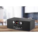 TV, Audio-Video si Foto - Portabile audio - Radio - Internet radio ECG B.BOLD 7200 Intero Black, FM + DAB, stereo 2 × 10 W, CD audio si MP3, Bluetooth, USB, carcasa lemn - Infinity.ro