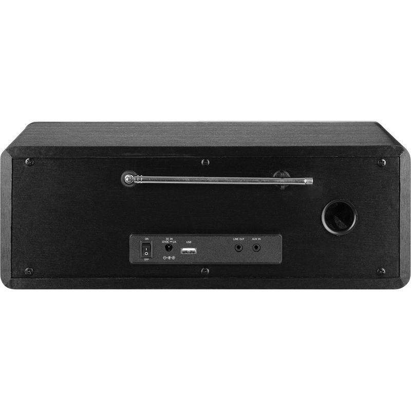 TV, Audio-Video si Foto - Portabile audio - Radio - Internet radio ECG B.BOLD 7200 Intero Black, FM + DAB, stereo 2 × 10 W, CD audio si MP3, Bluetooth, USB, carcasa lemn - Infinity.ro