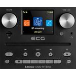TV, Audio-Video si Foto - Portabile audio - Radio - Internet radio ECG B.BOLD 7200 Intero Black, FM + DAB, stereo 2 × 10 W, CD audio si MP3, Bluetooth, USB, carcasa lemn - Infinity.ro