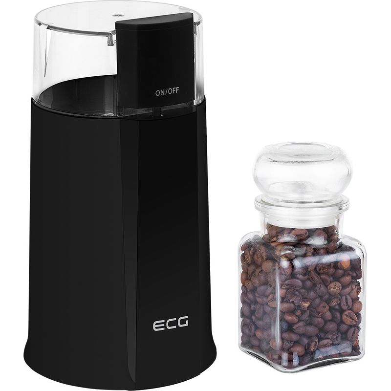 Electronice si Electrocasnice - Electrocasnice bucatarie - Preparare bauturi - Rasnite - Rasnita de cafea ECG KM 122, 200 W, 50 g, negru - Infinity.ro