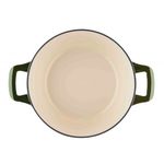 Casa si Gradina - Bucatarie si vesela - Vase pentru gatit - Oale si cratite - Cratita fonta emailata cu capac 26cm Green - Infinity.ro