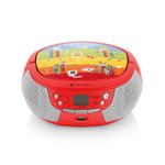 TV, Audio-Video si Foto - Portabile audio - Radio - Radio CD pentru copii GoGEN DECKO B, 2 x 0,8 W, Bluetooth, karaoke, microfon, MP 3, USB, AUX in, rosu - Infinity.ro