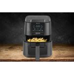 Electronice si Electrocasnice - Electrocasnice bucatarie - Aparate de gatit & desert - Friteuze - Friteuza cu aer cald ECG AF 5500 Crunchy, 5.5 L, 1350 W, control temperatura 80-200°C - Infinity.ro