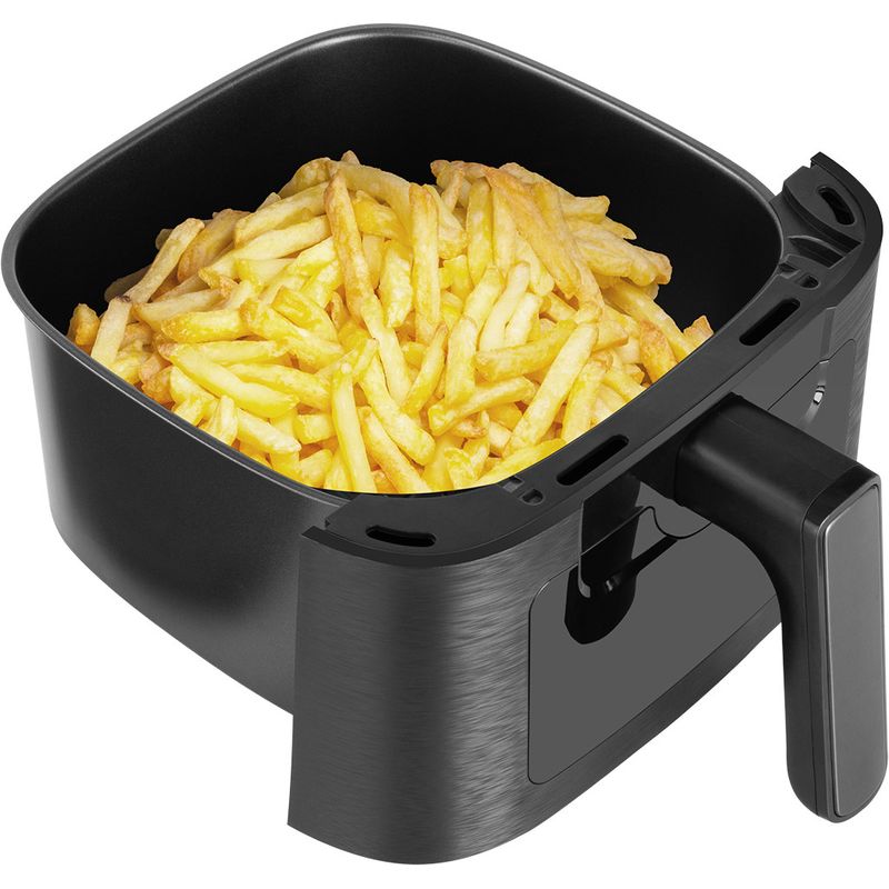 Electronice si Electrocasnice - Electrocasnice bucatarie - Aparate de gatit & desert - Friteuze - Friteuza cu aer cald ECG AF 5500 Crunchy, 5.5 L, 1350 W, control temperatura 80-200°C - Infinity.ro