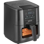 Electronice si Electrocasnice - Electrocasnice bucatarie - Aparate de gatit & desert - Friteuze - Friteuza cu aer cald ECG AF 5500 Crunchy, 5.5 L, 1350 W, control temperatura 80-200°C - Infinity.ro