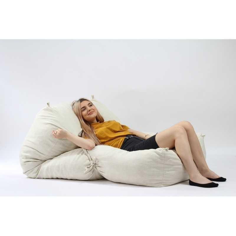 Casa si Gradina - Mobilier - Scaune si fotolii - Fotolii - Fotoliu Yoga XL, material textil, Bej - Infinity.ro