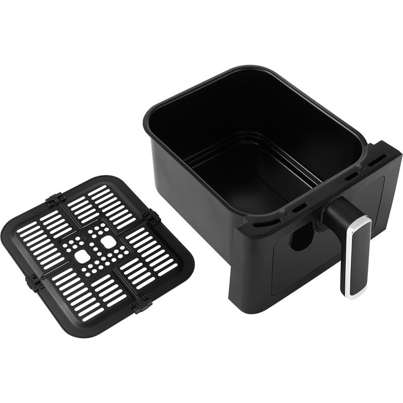 Electronice si Electrocasnice - Electrocasnice bucatarie - Aparate de gatit & desert - Friteuze - Friteuza dubla cu aer cald ECG AF 8300 Dual Fry, 5.2 + 3.1 litri, 2700 W, 8 programe, control temperatura 80-200°C - Infinity.ro