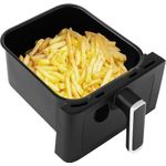 Electronice si Electrocasnice - Electrocasnice bucatarie - Aparate de gatit & desert - Friteuze - Friteuza dubla cu aer cald ECG AF 8300 Dual Fry, 5.2 + 3.1 litri, 2700 W, 8 programe, control temperatura 80-200°C - Infinity.ro