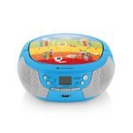 TV, Audio-Video si Foto - Portabile audio - Radio - Radio CD pentru copii GoGEN DECKO B, 2 x 0,8 W, Bluetooth, karaoke, microfon, MP 3, USB, AUX in, albastru - Infinity.ro