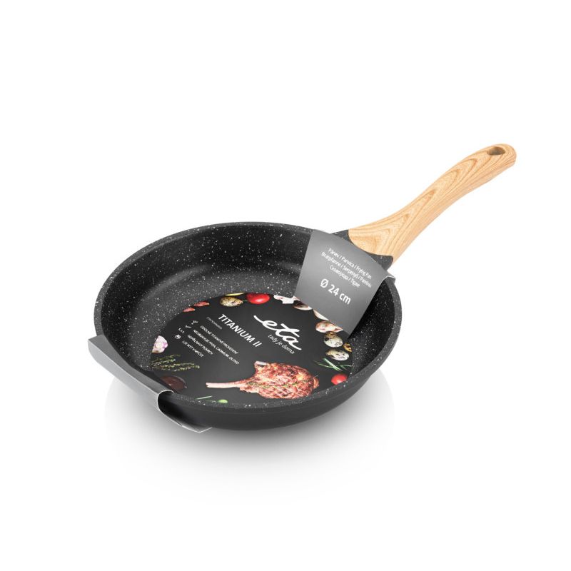 Casa si Gradina - Bucatarie si vesela - Vase pentru gatit - Tigai si seturi - Tigaie ETA Titanium II 7929 90000, suprafata antiaderenta din titan, 24 cm, potrivita pentru toate tipurile de incalzire - Infinity.ro