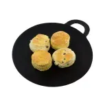 Casa si Gradina - Constructii - Materiale constructii - Placi decorative - Placa de gratar rotunda din fonta cu manere, 30 cm - Infinity.ro