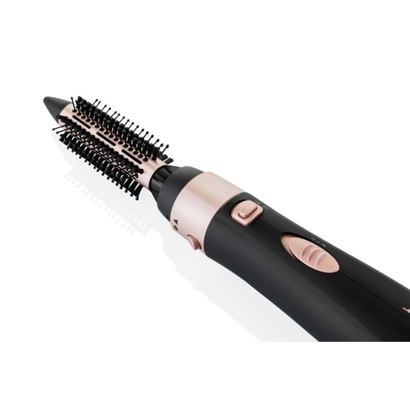 Ingrijire personala si Cosmetice - Aparate & accesorii ingrijire personala - Hair styling - Ondulatoare - Perie ondulatoare cu aer cald si ionizare ETA Fenite 5321 90010, black edition, 1000 W, 6 accesorii - Infinity.ro