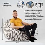 Casa si Gradina - Mobilier - Scaune si fotolii - Fotolii - Fotoliu Matusalem, material textil, Maro - Infinity.ro