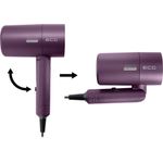 Ingrijire personala si Cosmetice - Aparate & accesorii ingrijire personala - Hair styling - Uscatoare de par - Uscator de par cu ionizare ECG Modifica Chiara, 1600 W, 2 niveluri de temperatura, concentrator, violet - Infinity.ro