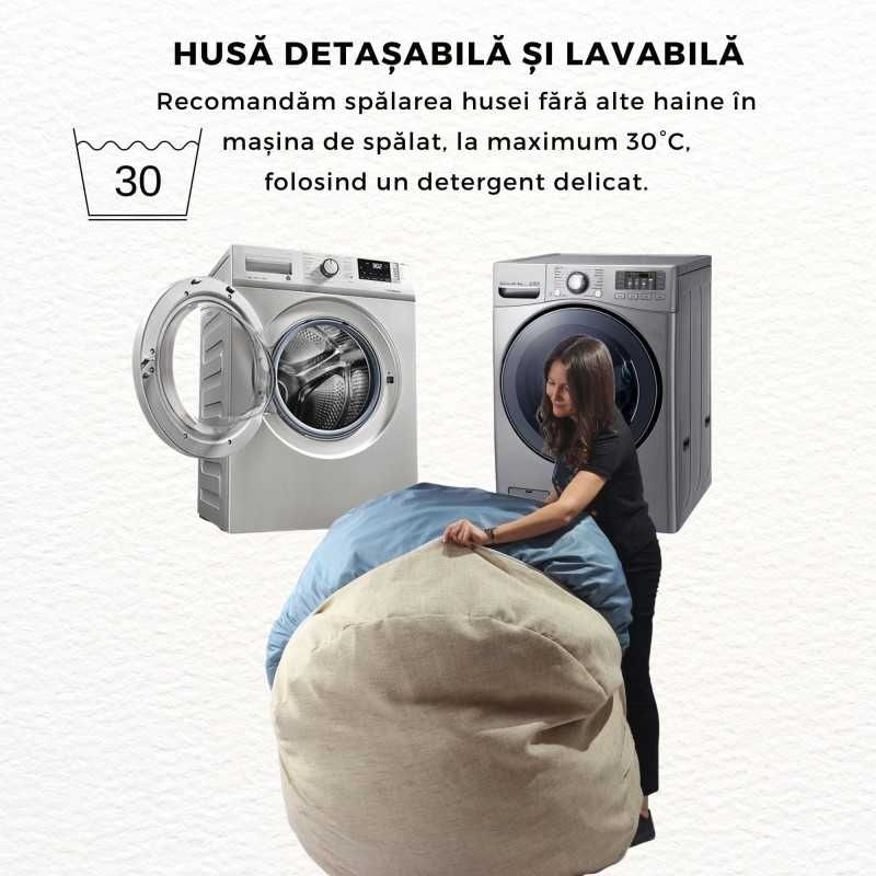 Casa si Gradina - Mobilier - Scaune si fotolii - Fotolii - Set Fotoliu Matusalem cu Otoman (suport picioare), material textil, Lavanda - Infinity.ro