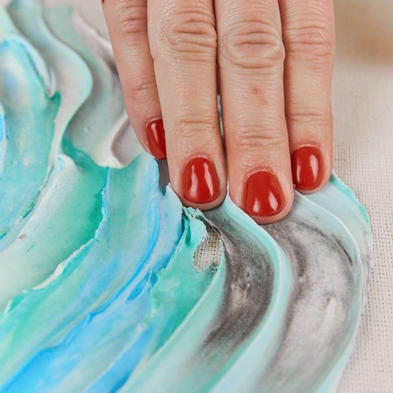 Carti si Birotica - Rechizite - Plastilina - Set pictura 3D cu argila usoara, 30*40cm - Fishes - Infinity.ro