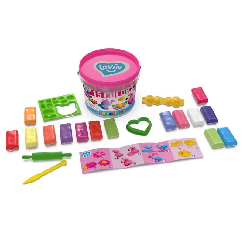 Carti si Birotica - Rechizite - Plastilina - Set plastilina 100% ECO, LovinDo, Cute Animals - Infinity.ro