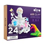 Carti si Birotica - Rechizite - Plastilina - Set de Creatie Air Clay, Okto, 24 culori - White&Pastel - Infinity.ro