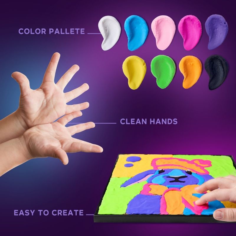 Carti si Birotica - Rechizite - Plastilina - Set pictura cu argila usoara, 29*29 cm - Bunny - Infinity.ro