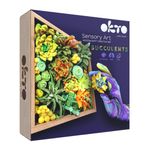 Jucarii, Copii si Bebe - Jucarii si jocuri - Jucarii & jocuri educative - Pasta, lut si nisip modelabil - Set creatie Wood & Craft - Succulents, 21*21cm - Energy - Infinity.ro