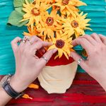 Carti si Birotica - Rechizite - Plastilina - Set pictura 3D cu argila usoara, 30*40cm - Sunflowers - Infinity.ro
