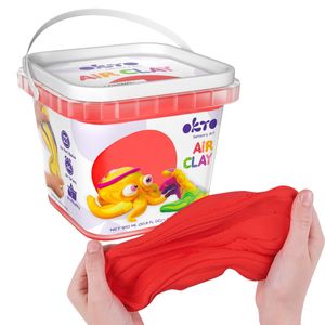 Air Clay pentru modelaj, 200g, Okto - Rosu