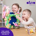 Carti si Birotica - Rechizite - Plastilina - Air Clay pentru modelaj, 200g, Okto - Verde - Infinity.ro