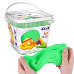 Carti si Birotica - Rechizite - Plastilina - Air Clay pentru modelaj, 200g, Okto - Verde - Infinity.ro