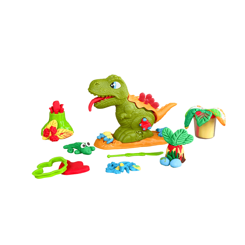 Carti si Birotica - Rechizite - Plastilina - Set plastilina, accesorii si jucarie pentru modelaj Lovin - Dino Max - Infinity.ro