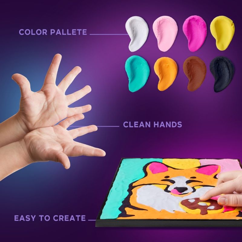 Carti si Birotica - Rechizite - Plastilina - Set pictura cu argila usoara, 29*29 cm - Fox - Infinity.ro